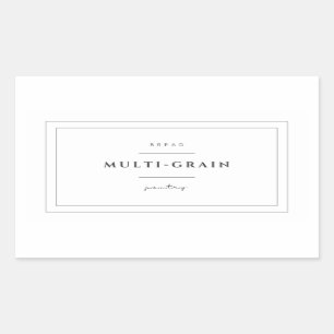 Multigrain Bread Food Label Stickers
