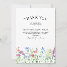 Multihued Wildflower Baby Shower Celebration