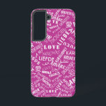 Multilanguage Love Text Custom Colour Personalised Samsung Galaxy Case<br><div class="desc">Your Colours - Love Text Samsung Galaxy Cases ot iPhone Cases - Multi Language - Customisable - International Love - Add Your Language Text - LOVE ! 
Choose Your Favourite Colours / Text / Font
All We Need Is Love !</div>
