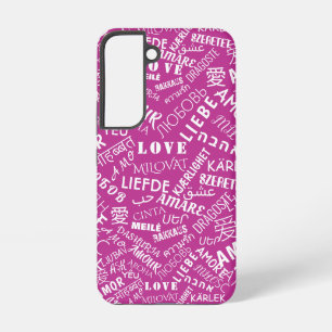 Multilanguage Love Text Custom Colour Personalised Samsung Galaxy Case