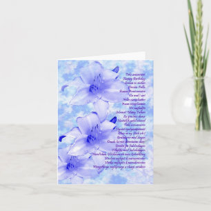 Multilingual Birthday Card