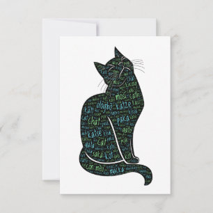 Multilingual Cat Note Cards