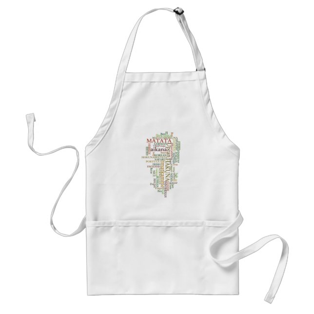 Multilingual Hakuna Matata Global Word Cloud Art Standard Apron (Front)