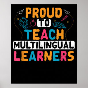 Multilingual Teacher Linguist Language ESL Teach Poster