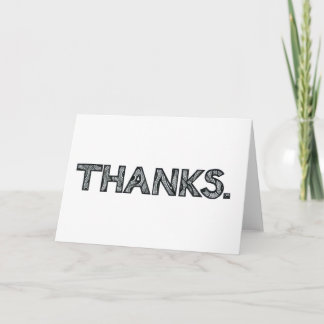 Multilingual "Thanks" Greeting Card | Customisable