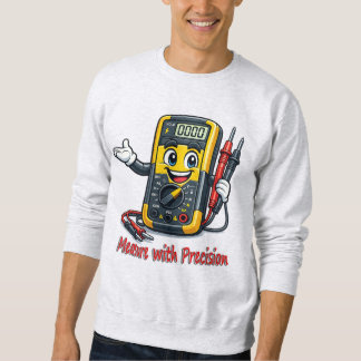 Multimeter Cartoon Measure With Precision Sweatshi Sweatshirt