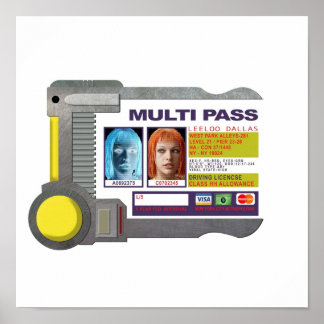 Multipass  Inspired by The Fifth Element Poster