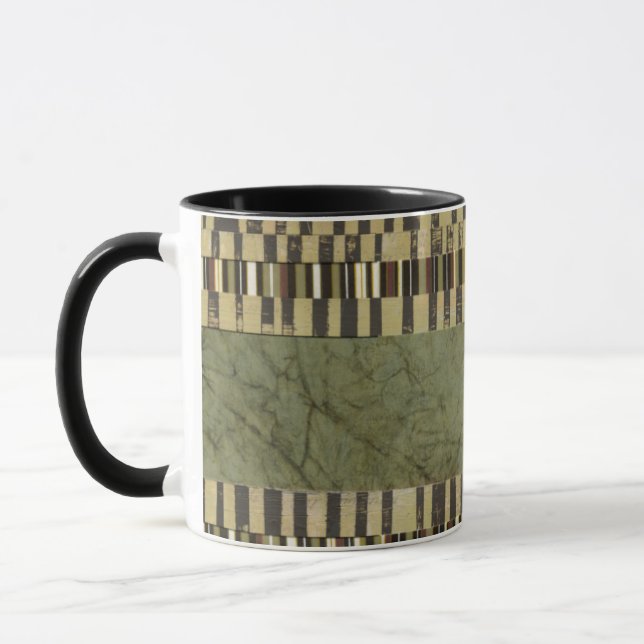Multipatterned Panel Painting Mug (Left)