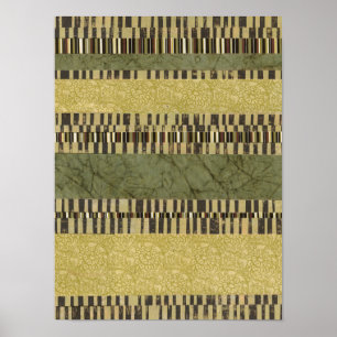 Multipatterned Panel Painting Poster