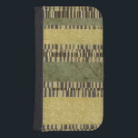 Multipatterned Panel Painting Samsung S4 Wallet Case<br><div class="desc">A multipatterned panel painting,  created by Jennifer Goldberger. Dark green,  brown,  tan,  white and yellow are sprinkled liberally throughout this amazing work. Be sure to get your copy now!</div>