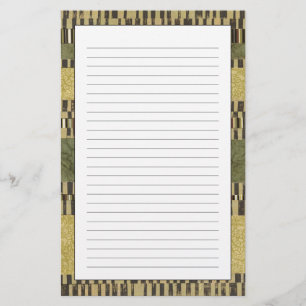 Multipatterned Panel Painting Stationery