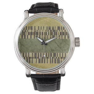 Multipatterned Panel Painting Watch