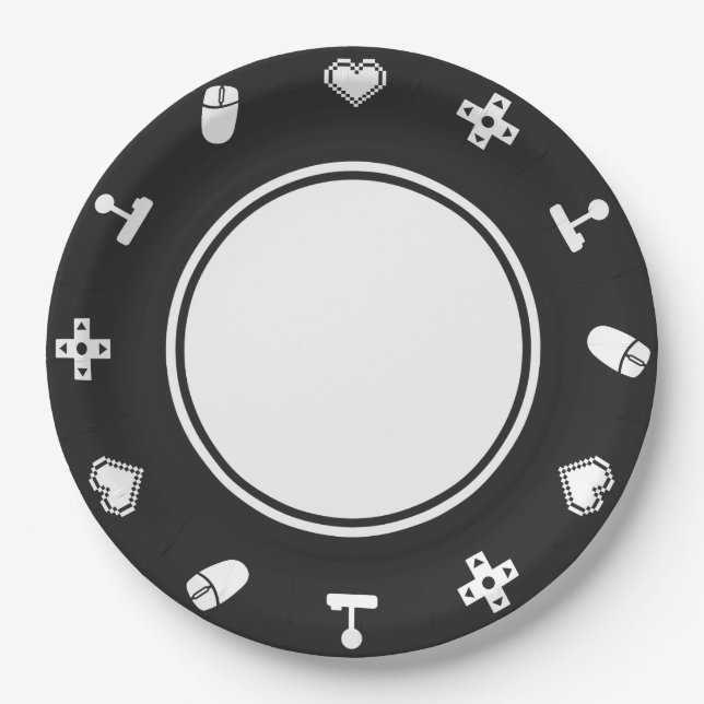 Multiplayer Mode in Black Paper Plate (Front)
