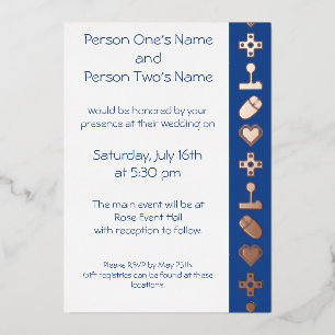 Multiplayer Mode in Blue Foil Invitation