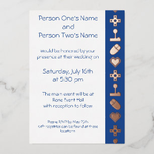 Multiplayer Mode in Blue Foil Invitation