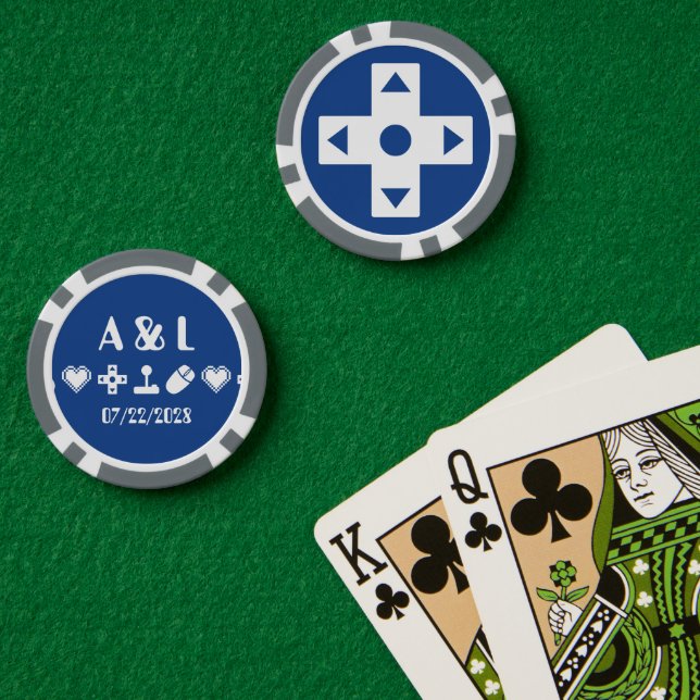 Multiplayer Mode in Blue Poker Chips (Poker Table (Double))