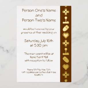 Multiplayer Mode in Chocolate Foil Invitation