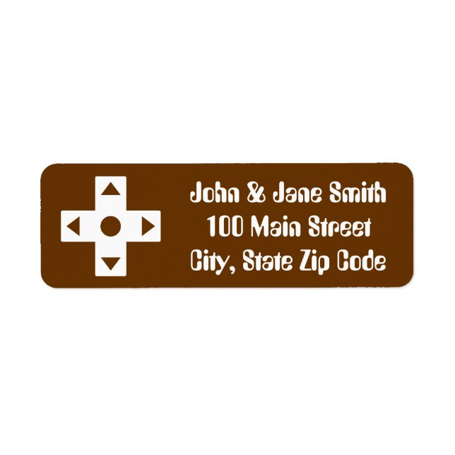 Multiplayer Mode in Chocolate Return Address Label (Front)