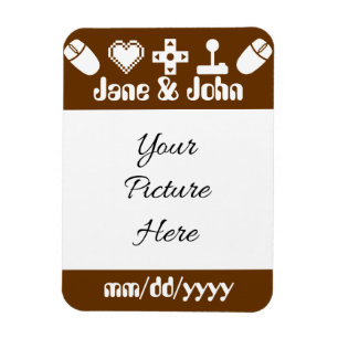Multiplayer Mode in Chocolate Save-the-Date Magnet