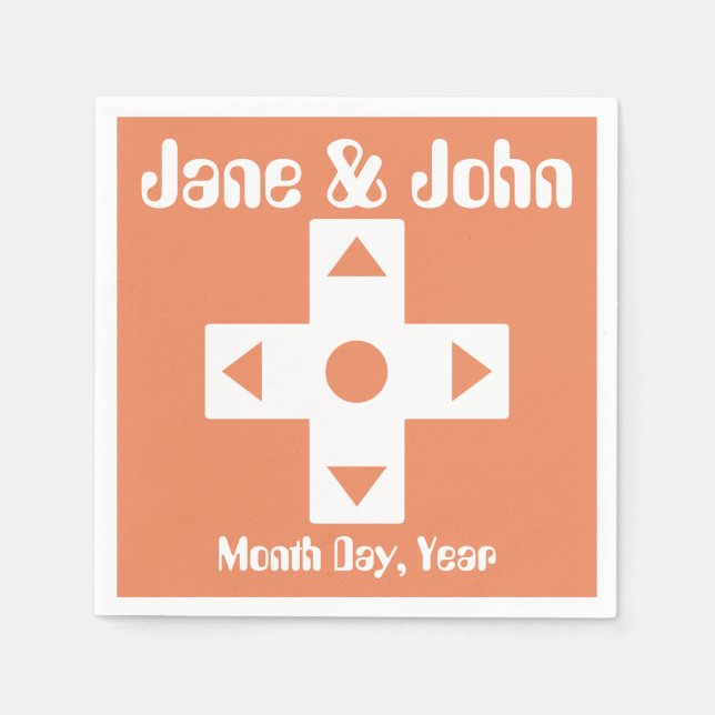 Multiplayer Mode in Coral Napkins (Front)