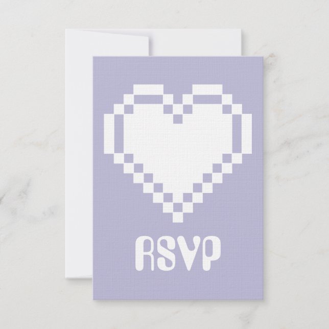 Multiplayer Mode in Lavender RSVP Card (Front)