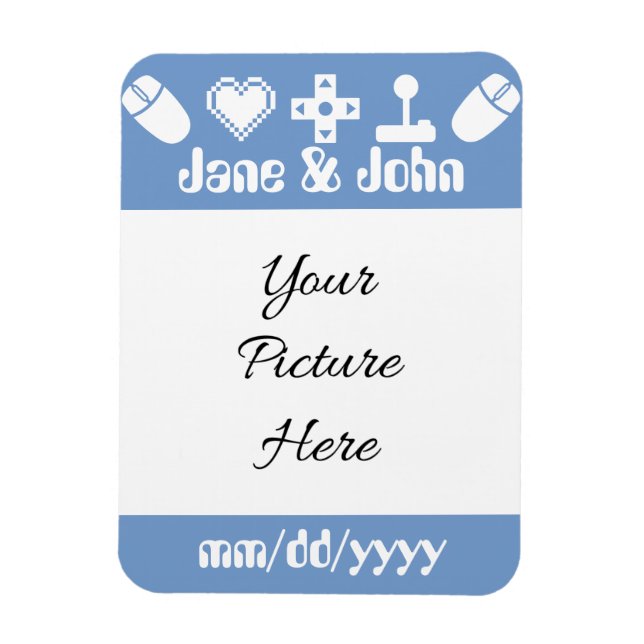 Multiplayer Mode in Periwinkle Reminder Magnet (Vertical)