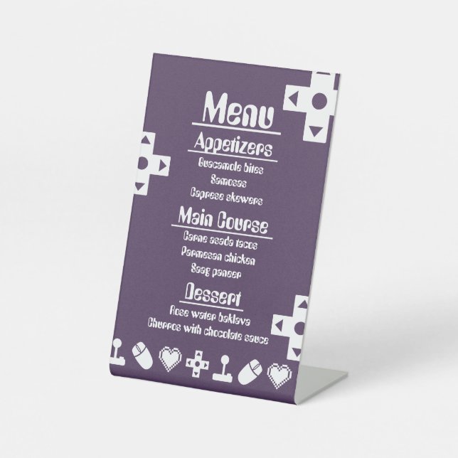Multiplayer Mode in Purple Pedestal Sign (Front)