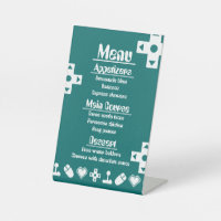 Multiplayer Mode in Teal Pedestal Sign