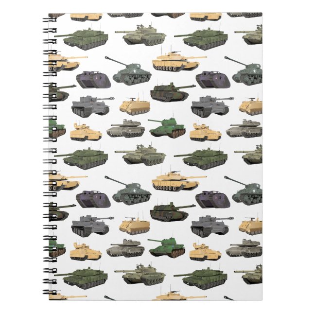 Multiple Battle Tanks Notebook (Front)