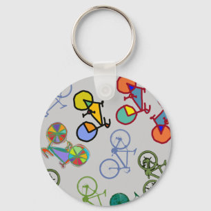 multiple bicycles key ring
