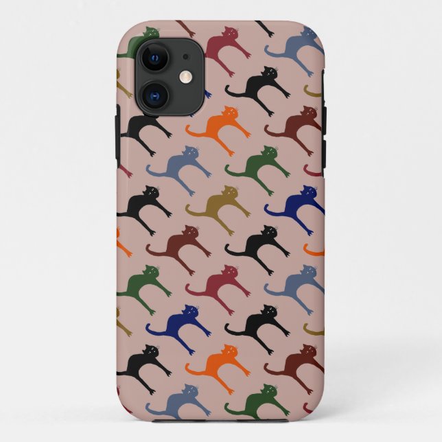 multiple cats ~ animal pattern Case-Mate iPhone case (Back)