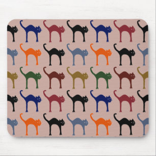 multiple cats ~ animal pattern mouse mat