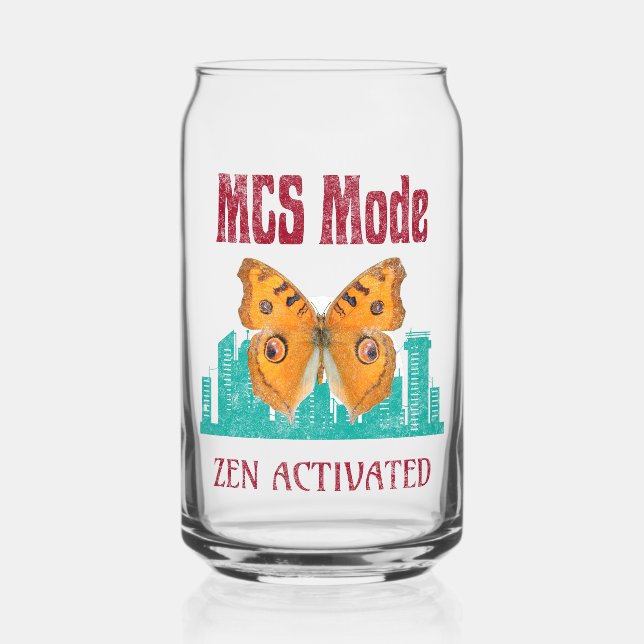 Multiple Chemical Sensitivity Awareness MCS Mode Can Glass (Front)