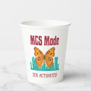 Multiple Chemical Sensitivity Awareness MCS Mode Paper Cups