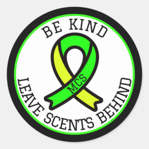 Multiple Chemical Sensitivity MCS Awareness  Classic Round Sticker