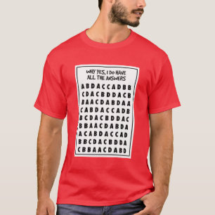 Multiple Choice Cheat Shirt