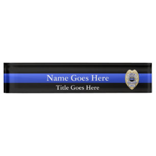 Multiple Choice Chief of Police 2-Star Badge Nameplate
