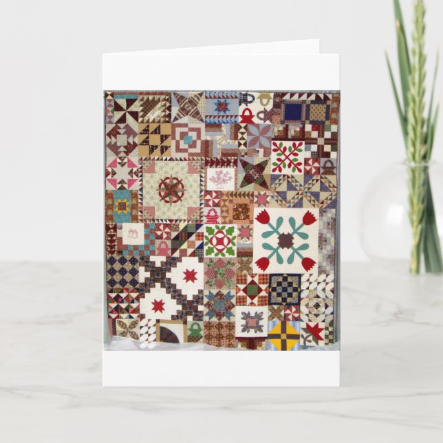 Multiple Choice Quilt Holiday Card (Front)