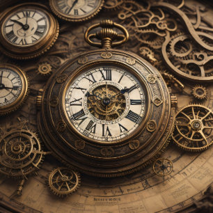 Multiple Clocks and pocket watches v2 Tissue paper