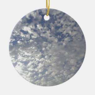 Multiple Clouds, Sky View Ceramic Tree Decoration