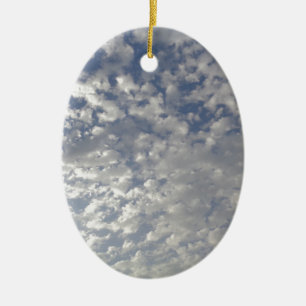 Multiple Clouds, Sky View Ceramic Tree Decoration