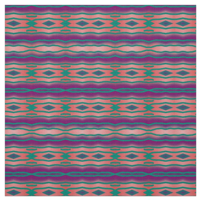 Multiple colour horizontal stripes fabric pattern  (Swatch)