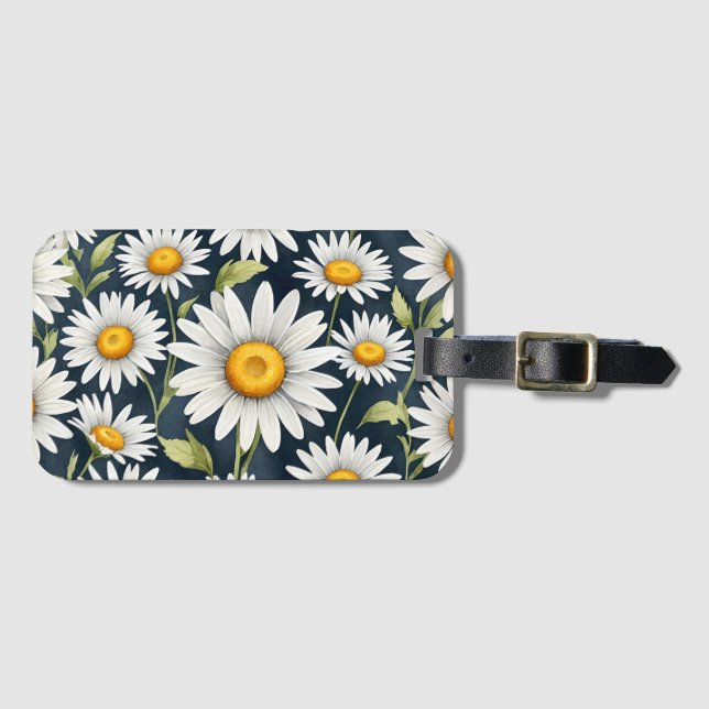 Multiple Daisy flowers  Luggage Tag (Front Horizontal)