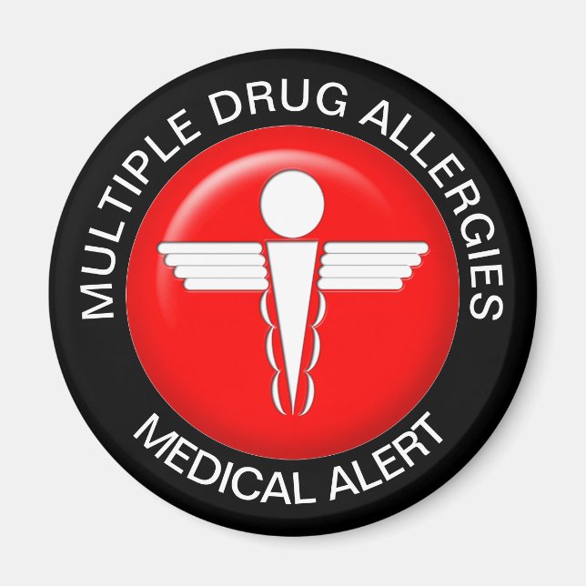 Multiple Drug Allergies Magnet (Front)