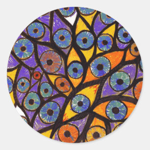 Multiple Eyes Classic Round Sticker