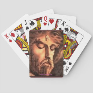 MULTIPLE FACES OF JESUS PLAYING CARDS
