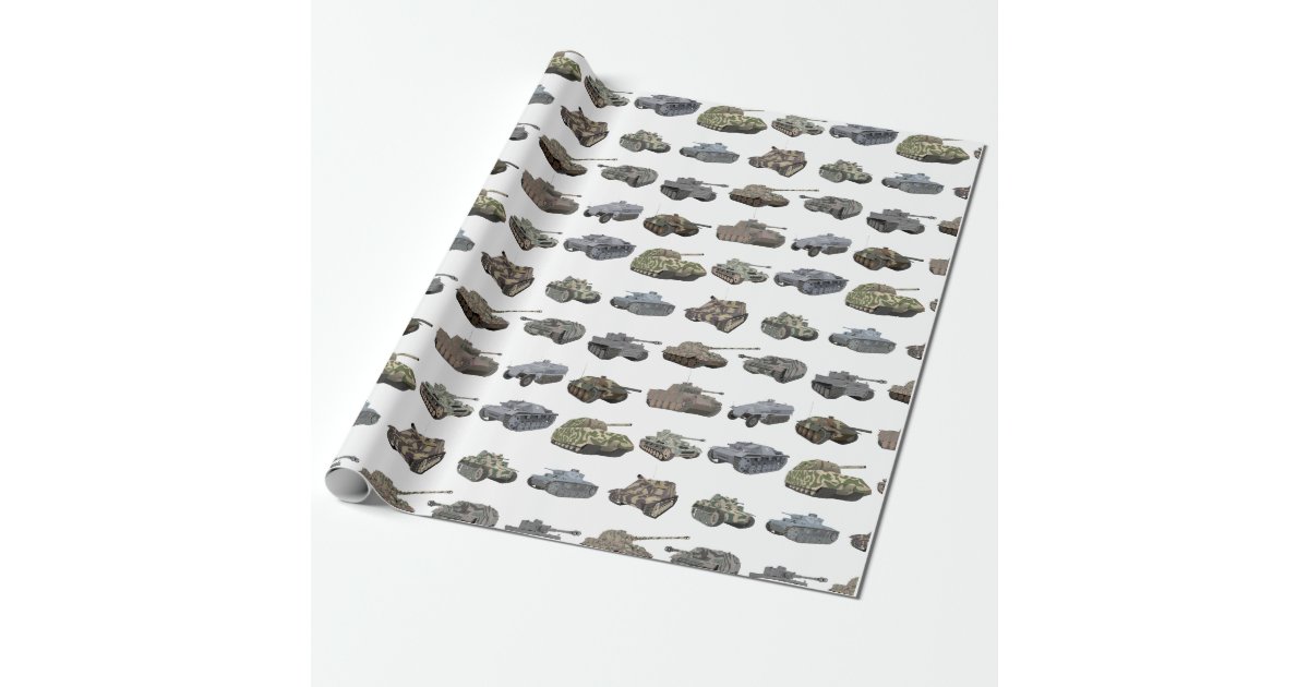 Multiple German WW2 Tanks Wrapping Paper Zazzle