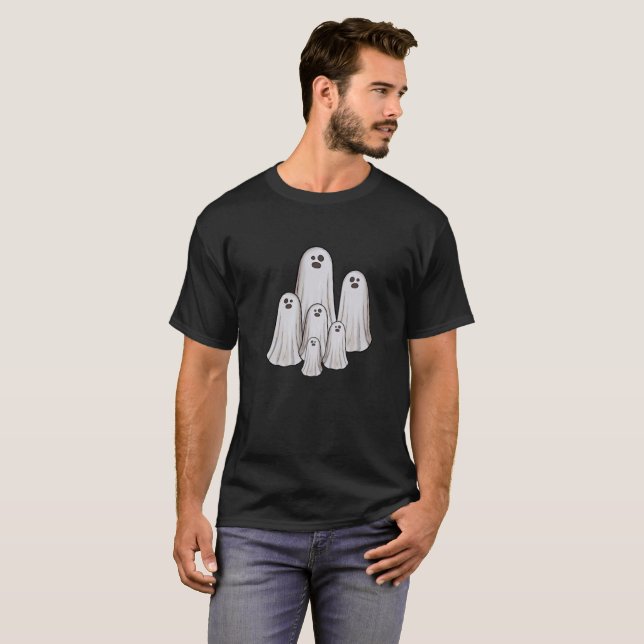 Multiple ghosts halloween T-Shirt (Front Full)