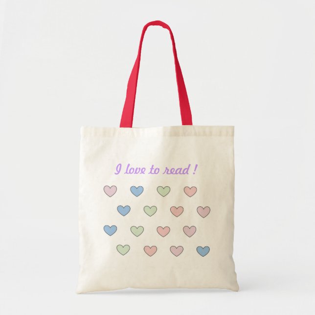 Multiple hearts small tote bag (Front)