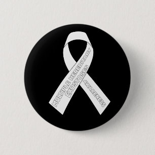 Multiple Hereditary Exostoses Awareness Ribbon 6 Cm Round Badge